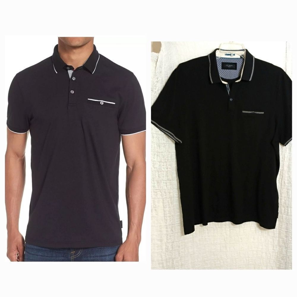 Ted Baker London Derry Pocket Polo Shirt Men's Size 6